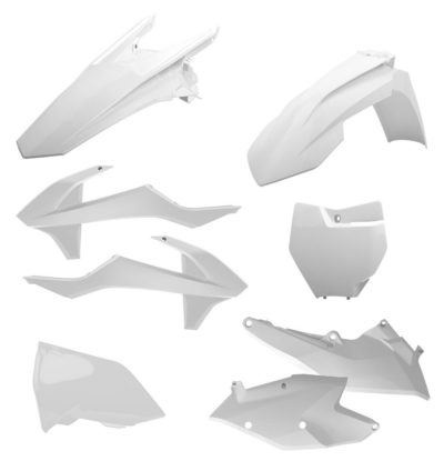 POLISPORT PLASTIKKIT PLASTIKSATZ für KTM EXC EXCF 250 300 450 17-19 WHITE