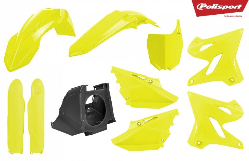POLISPORT PLASTIKKIT PLASTIKSATZ YAMAHA YZ 125 02-14 FLUO YELLOW
