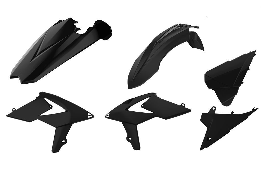 POLISPORT PLASTIKKIT PLASTIKSATZ BETA RR 250 300 430 480 18-19 BLACK