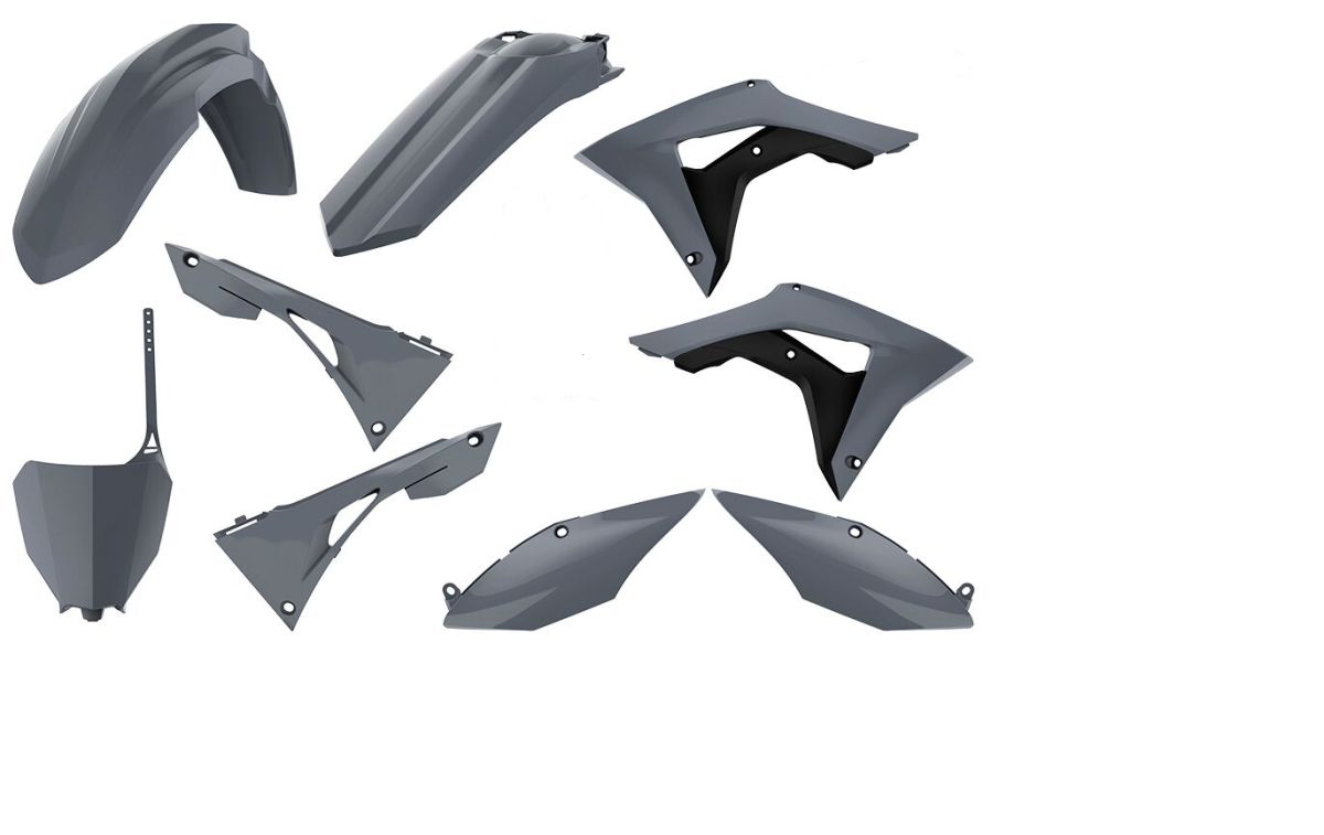 POLISPORT PLASTIKKIT PLASTIKSATZ HONDA CRF 250 18-/450 17- GREY
