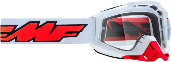 FMF VISION BRILLE GOGGLE ROCKET WHITE CLEAR