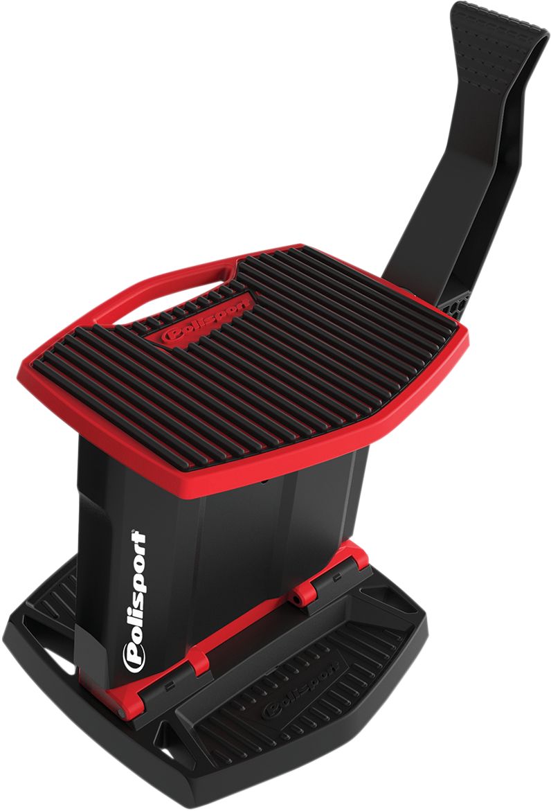 POLISPORT PIT LIFT BIKE STAND FOLDABLE POLISPORT LOGO RED/BLACK