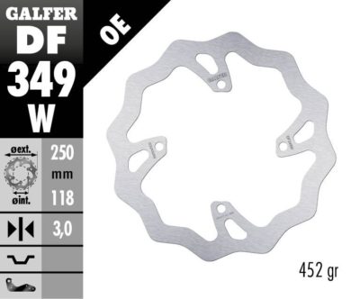 GALFER BRAKE DISC BREMSSCHEIBE FIXED WAVE 270MM SUZUKI RM-Z 250 450 05-07