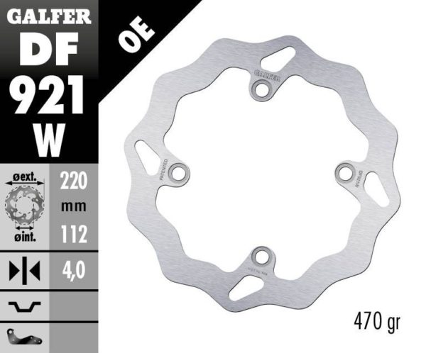 GALFER BRAKE DISC BREMSSCHEIBE FIXED WAVE 220MM SHERCO SE SEF 250 300 2014