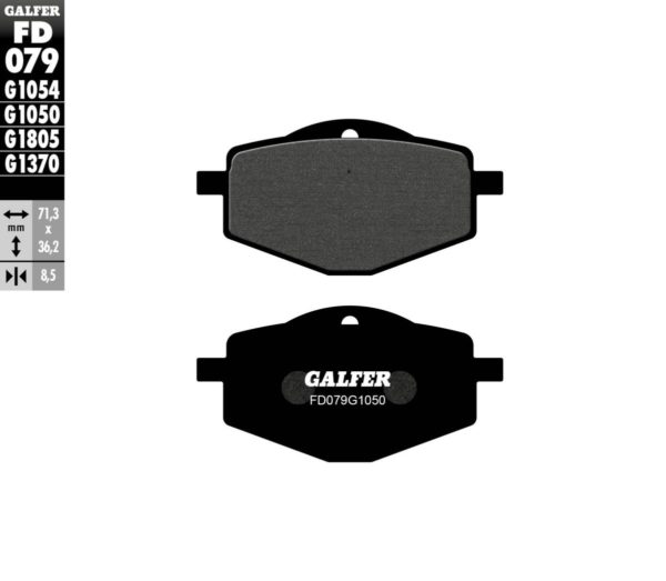 GALFER BRAKE PAD BREMSBELÄGE SCOOTER ORGANIC YAMAHA XC 125 96-02