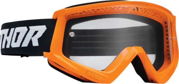 THOR BRILLE GOGGLE COMBAT OFFROAD MOTOCROSS ORANGE/SCHWARZ