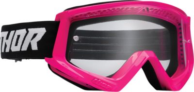 THOR BRILLE GOGGLE COMBAT OFFROAD MOTOCROSS PINK/SCHWARZ