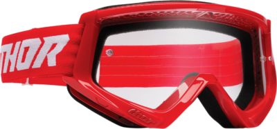 THOR BRILLE GOGGLE COMBAT OFFROAD MOTOCROSS FIRE ROT