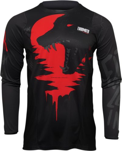 THOR JERSEY PULSE COUNTING SHEEP SCHWARZ/ROT