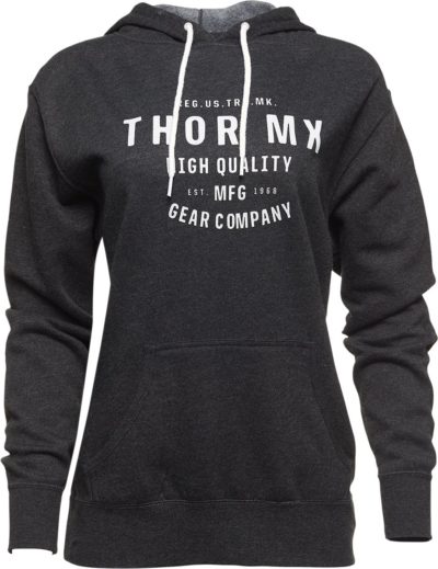 THOR FLEECE WOMEN CRAFTED PULLOVER HOODY CHARCOAL