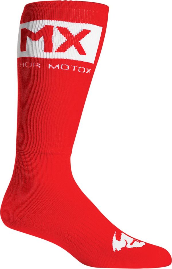 THOR MX SOLID SOCKEN YOUTH KIDS ROT/WEISS