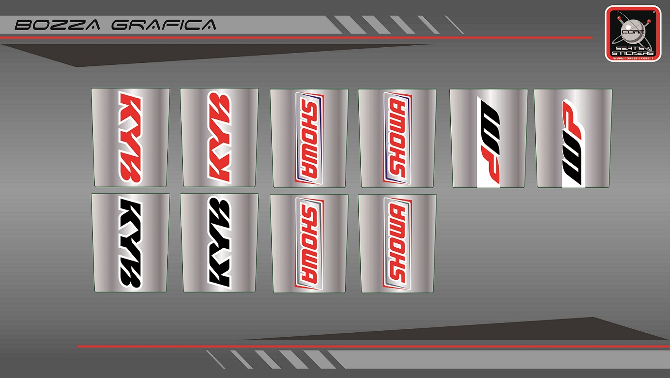 ZAP Gabelaufkleber KYB Rot