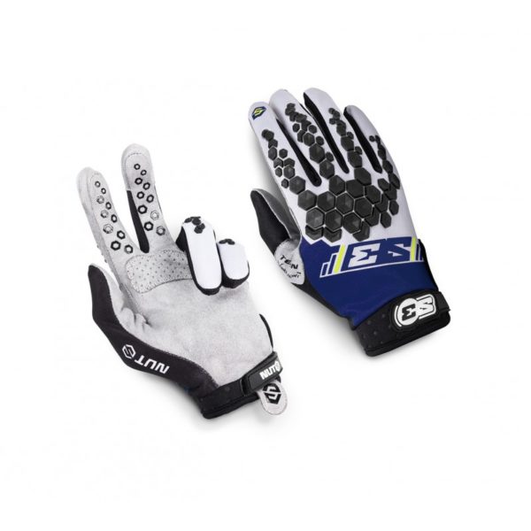 S3 Parts Handschuhe Nuts Hard Enduro Blau/Gelb Größe XL