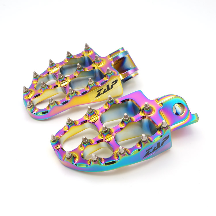 ZAP E-Peg Fußrasten für KTM 690, für Husqvarna 701, für GasGas 700 Rainbow Limited Edition