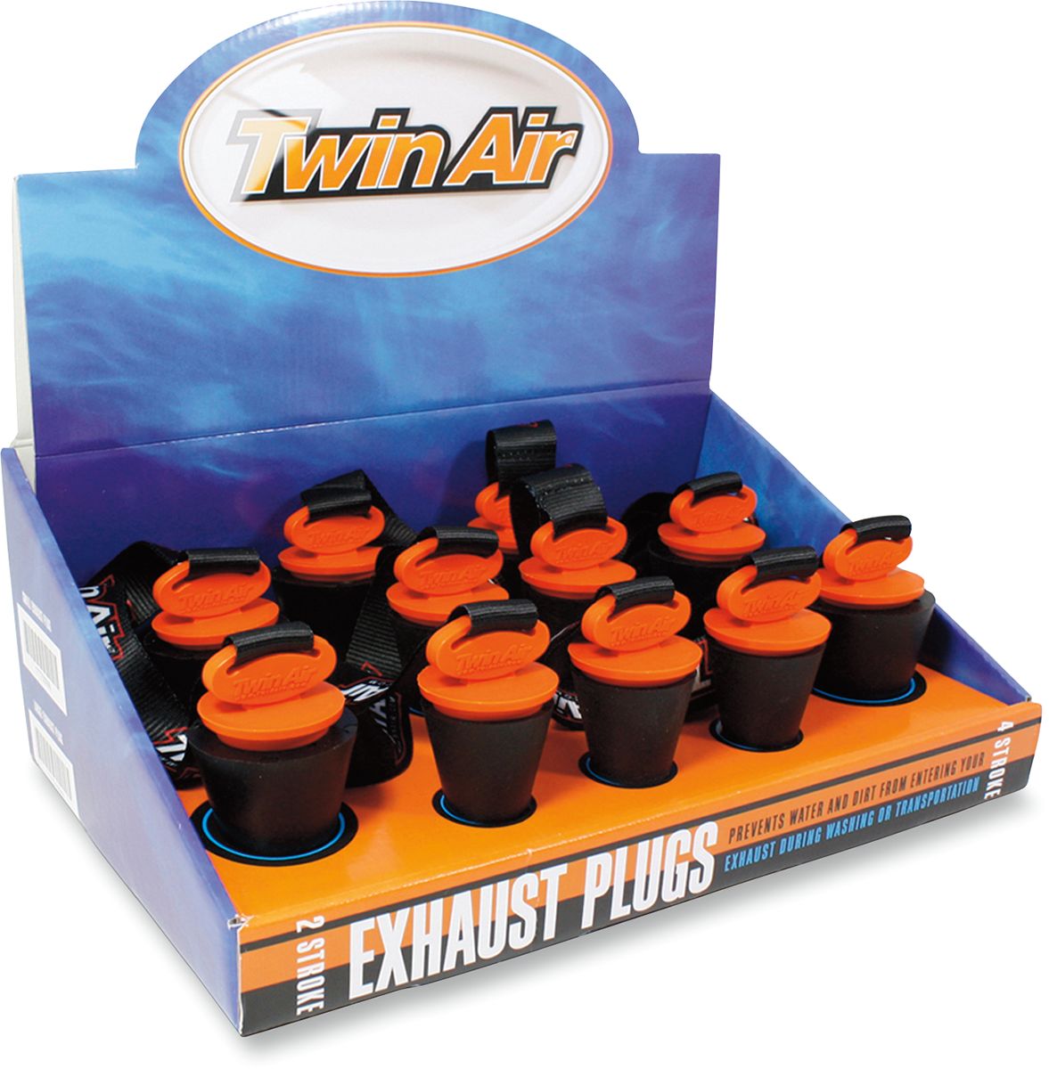 TWIN AIR EXHAUST PLUG DISPLAY 11 PCS/ 6 X LARGE + 5 X SMALL