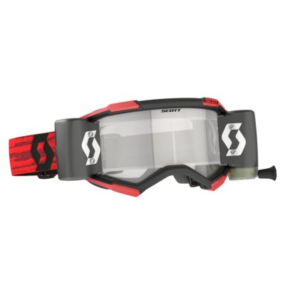 SCOTT Fury WFS dark red / clear works