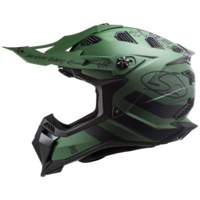 LS2 MX 700 EVO Subverter Cargo Grün Helm Helmet Motocross / S (55/56)