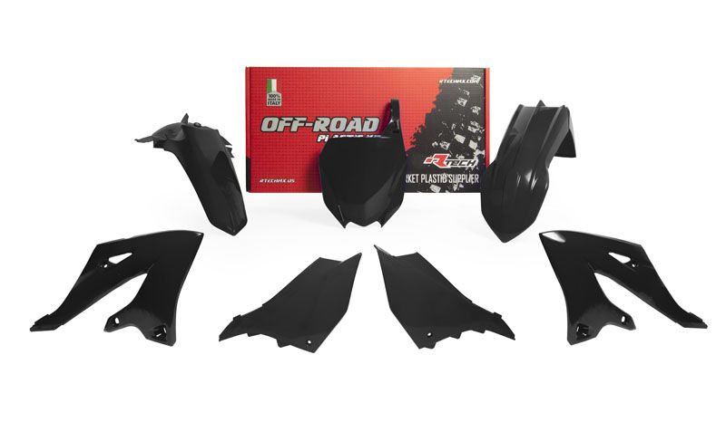 RTechmx Plastikkit Yamaha YZ 125/250 2022- Schwarz 5 tlg.