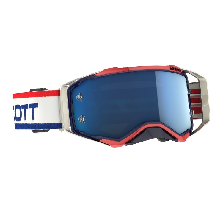 SCOTT Prospect retro white/blue / blue chrome works