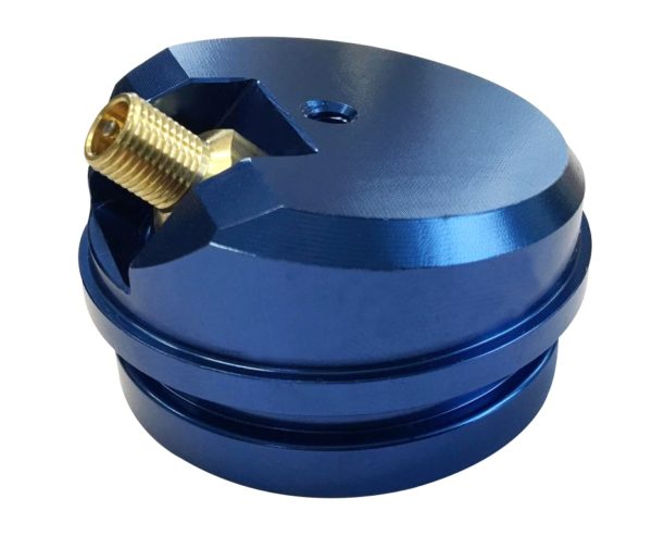 BUD High-Volume Stoßdämpfer Gas Cap – KXF 250/450, blau
